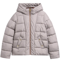 Barbour International Brantley women's bark and mushroom printed puffer jacket