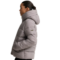 Barbour International Brantley women's bark and mushroom printed puffer jacket