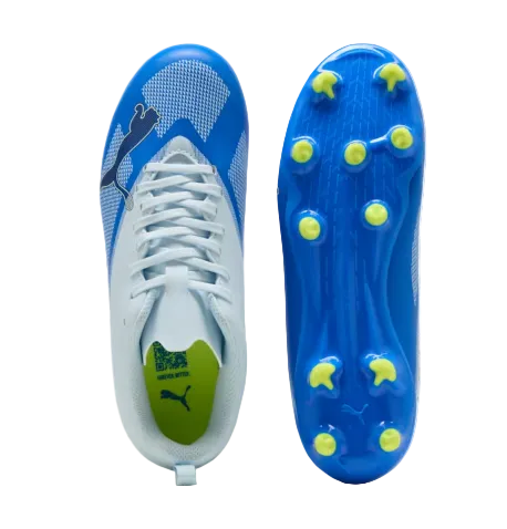 Puma Junior Football Boots Ultra Play 7 FG/AG Ultra Blue/Icy Blue