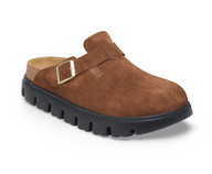 Birkenstock Womens Clog Boston Chunky Dark Tea/Black