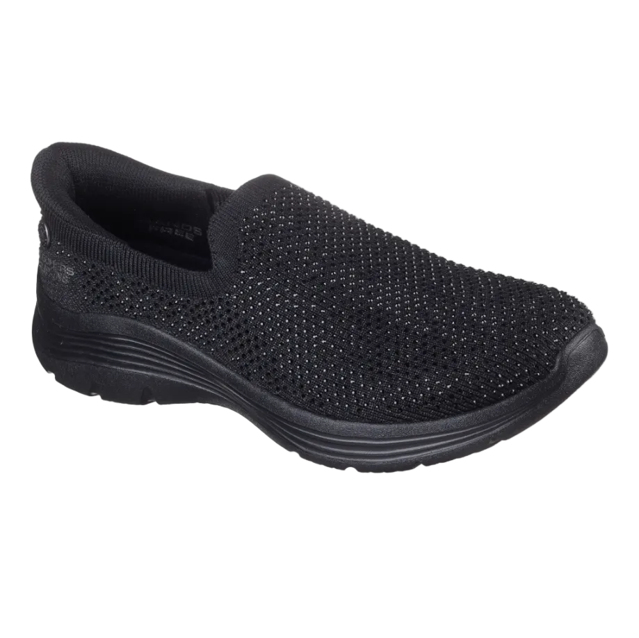 Skechers women's trainer bedford genuine gem black