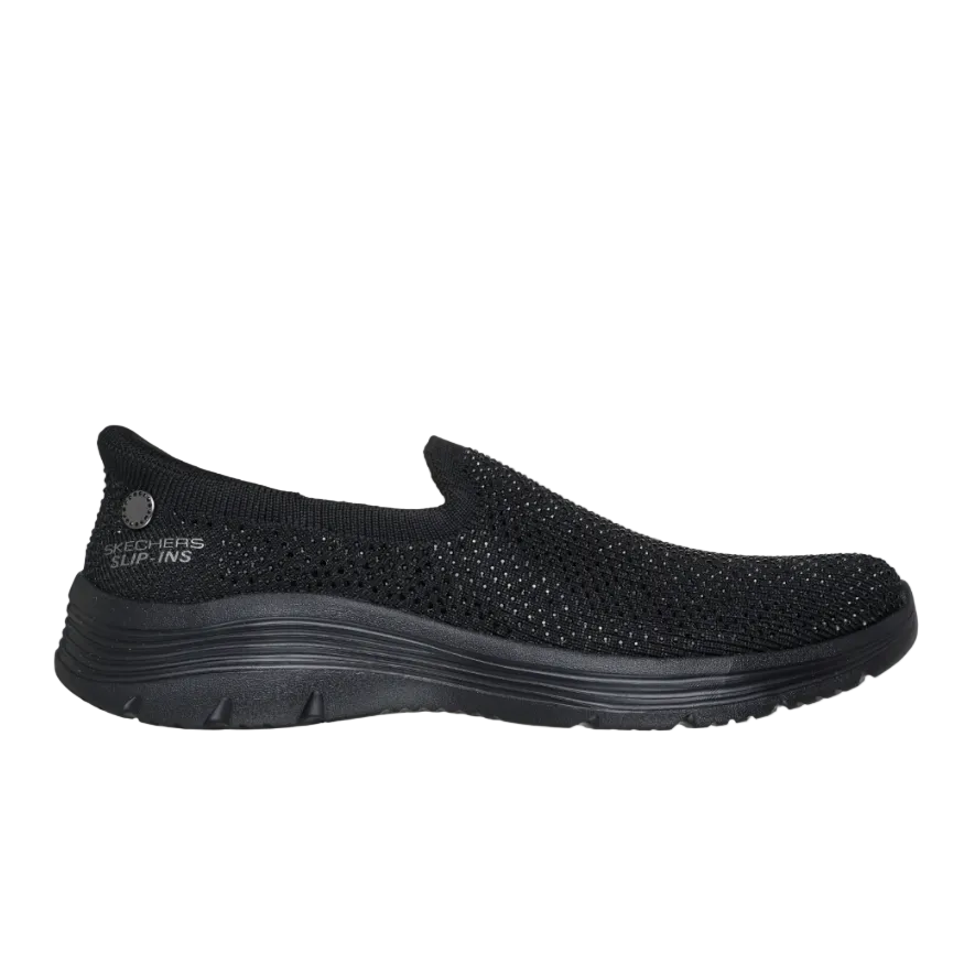 Skechers Womens Trainer Bedford Genuine Gem Black