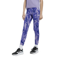 Adidas Girls Leggings Sport Icons Allover Printed 7/8 Purpur/Maglil/Fropur