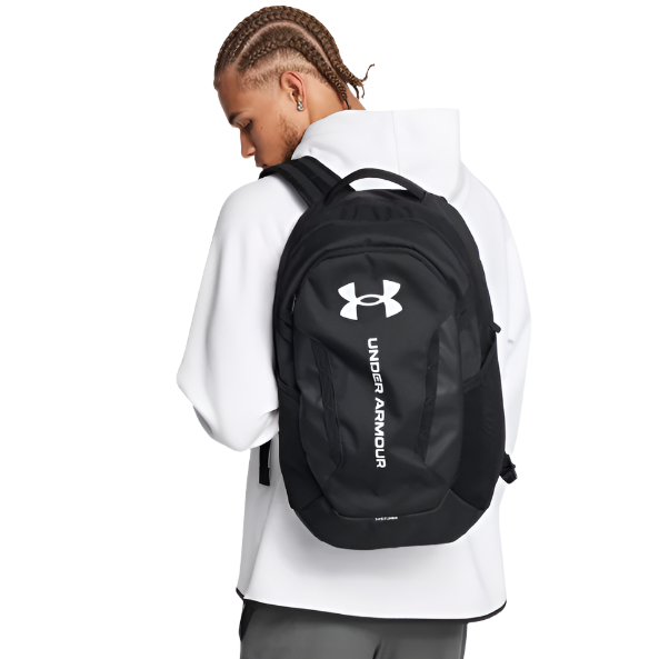 Black and white under armour backpack deals