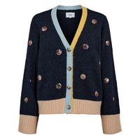 Numph Womens Nuatmy Cardigan Dark Sapphire