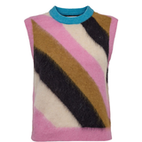 Numph Womens Nusuri Multi Stripe Vest