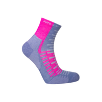 Ronhill women's pink and lilac mesh socks with elasticated