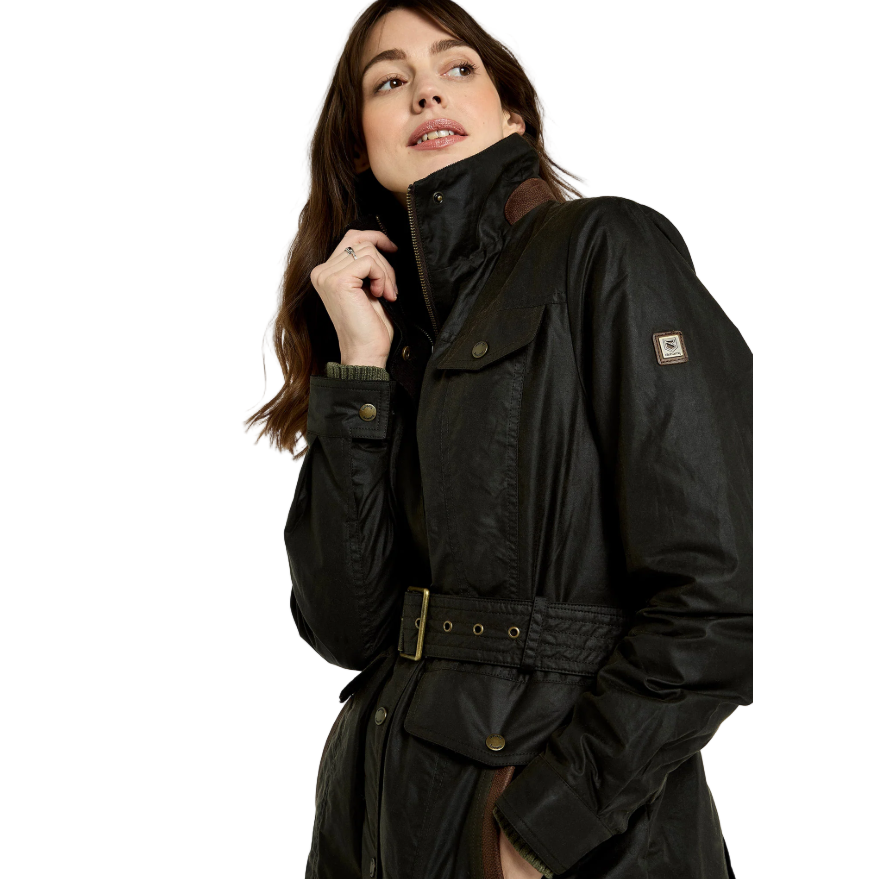 Dubarry Womens Gandon Wax Cotton Coat Verdigris
