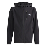 Adidas Boys Hooded Tech Woven Jacket KG5182 Black