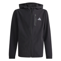 Adidas Boys Hooded Tech Woven Jacket KG5182 Black