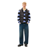 Tommy Jeans men's black jeans with zip