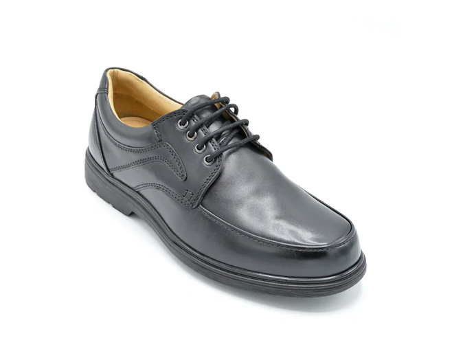 Roamers Mens Extra-Wide Fitting Shoes M204A Black