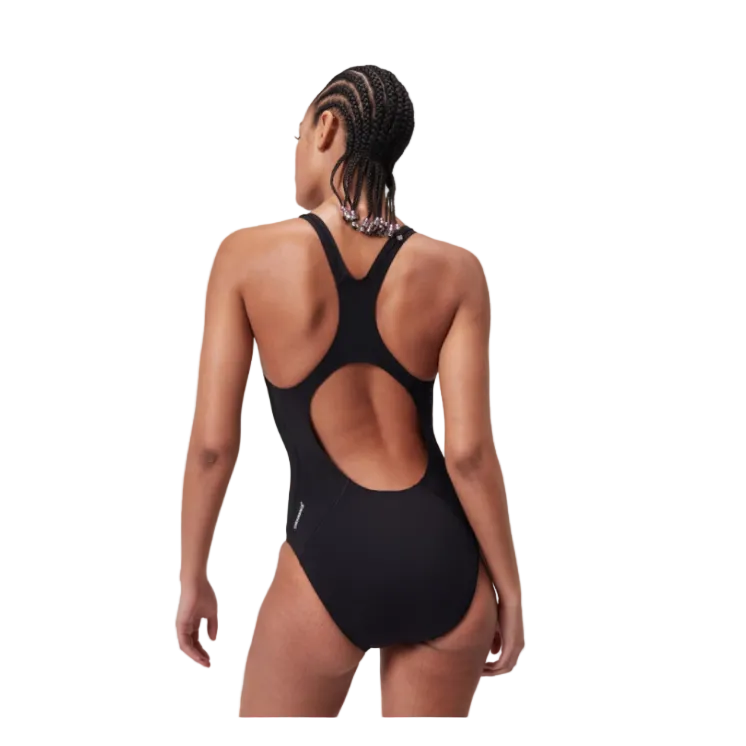 Speedo Womens Endurance+ Medalist Swimsuit Black