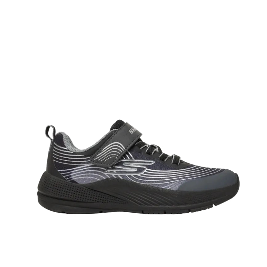 Skechers Boys Trainer Microspec Advance Black/Silver