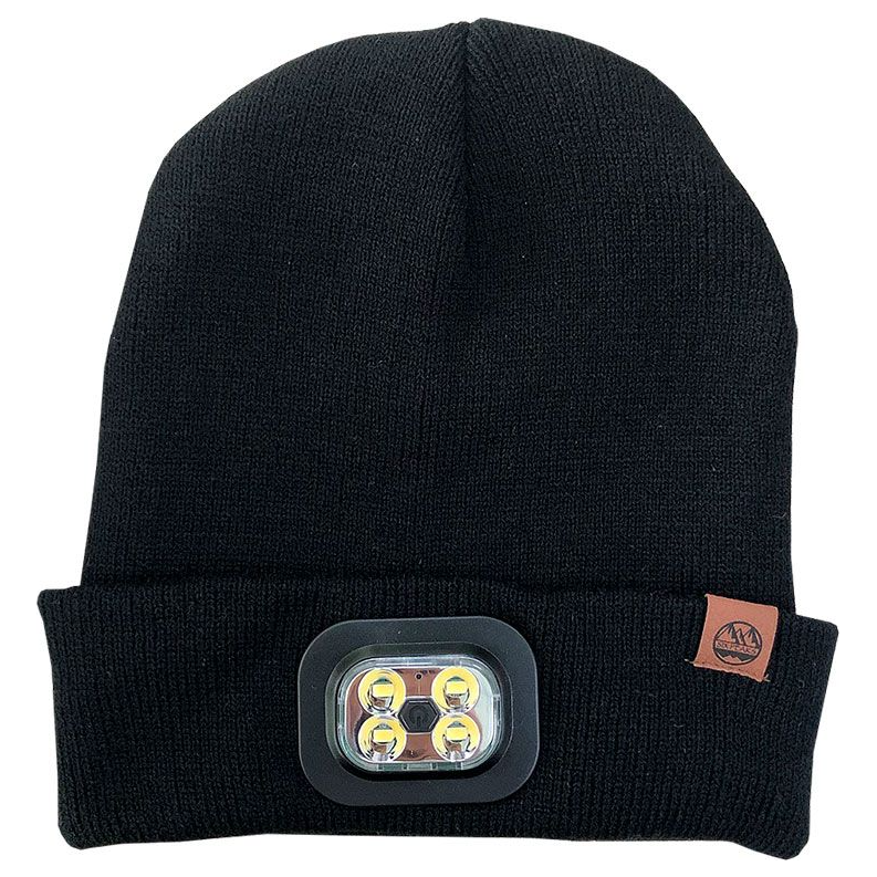 Six Peaks black LED lighted beanie hat