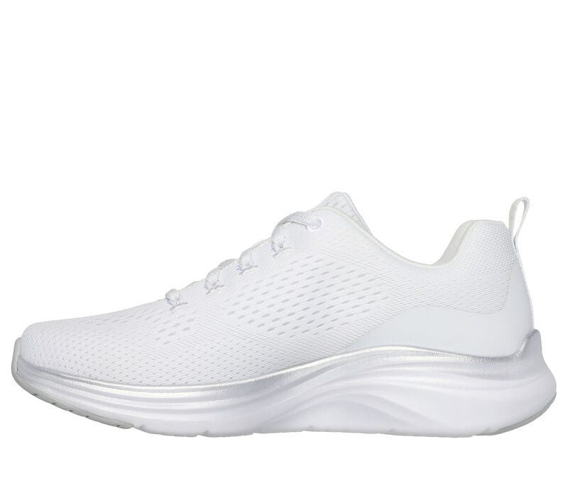 Skechers Womens Trainer Vapor Foam Midnight Glimmer White Silver Donaghys