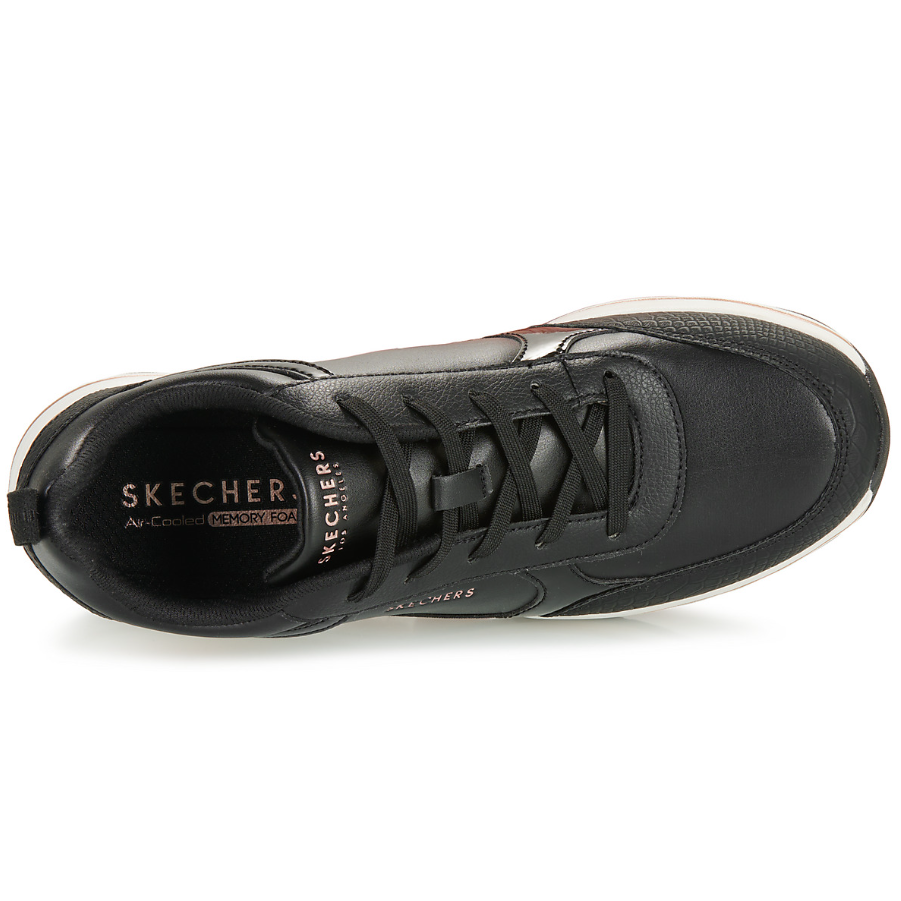 Skechers Womens Trainer Billion 2 Fine Shine Black Donaghys