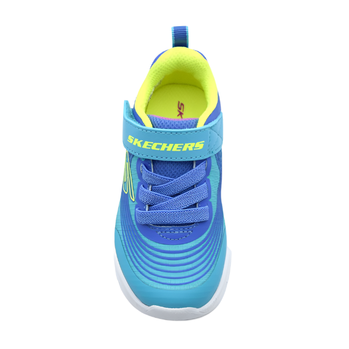 Skechers Girls Trainer Microspec Advance Turquoise/Lime