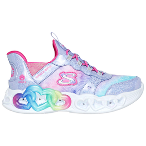 Skechers Girls Trainer Slip ins Infinite Heart Lights Eternal Shimmer Donaghys