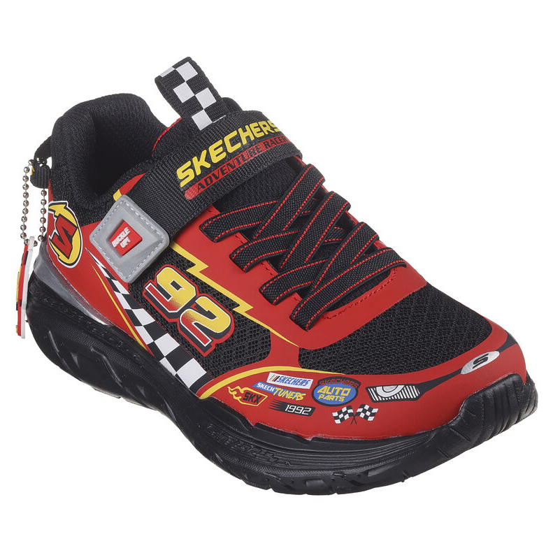 Skechers Boys Trainer Skech Tracks Black Red