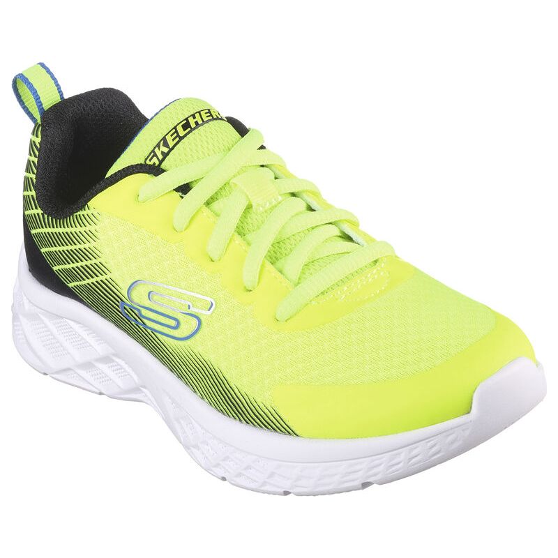 Skechers Boys Trainers Microspec II Vovrix Yellow Black Donaghys