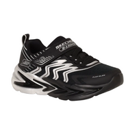 Skechers Boys Trainer S-Lights: Flex-Glow Ultra - Prism-Pacer Black/Silver