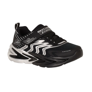 Skechers Boys Trainer S-Lights: Flex-Glow Ultra - Prism-Pacer Black/Silver