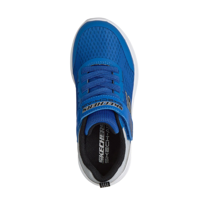 Skechers Boys Trainer Microspec Max Advance - Squad Pacer Blue/Silver