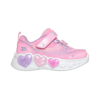Skechers Girls Trainer S-Lights: Enchanted Heart Lights Pink/Multi