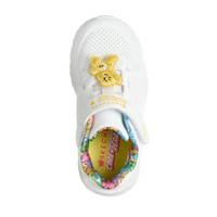 Skechers Girls Trainer Care Bears Uno Lite - Bear Spirit White