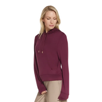 Skechers Womens Hoodie Skechluxe Elevate Burgundy