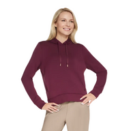 Skechers Womens Hoodie Skechluxe Elevate Burgundy