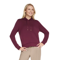 Skechers Womens Hoodie Skechluxe Elevate Burgundy