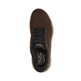Skechers men's chocolate brown Go Walk Arch Fit 2.0 Percy slip-ins trainer