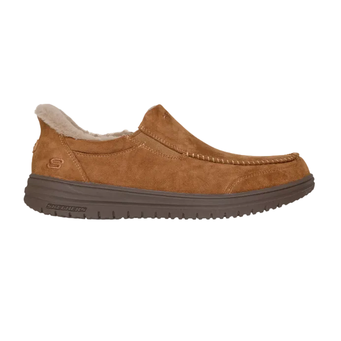 Skeches Mens Slipper Slip-ins Relaxed Fit: Murette - Scofield Chestnut