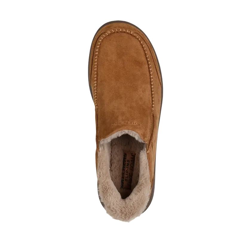 Skeches Mens Slipper Slip-ins Relaxed Fit: Murette - Scofield Chestnut