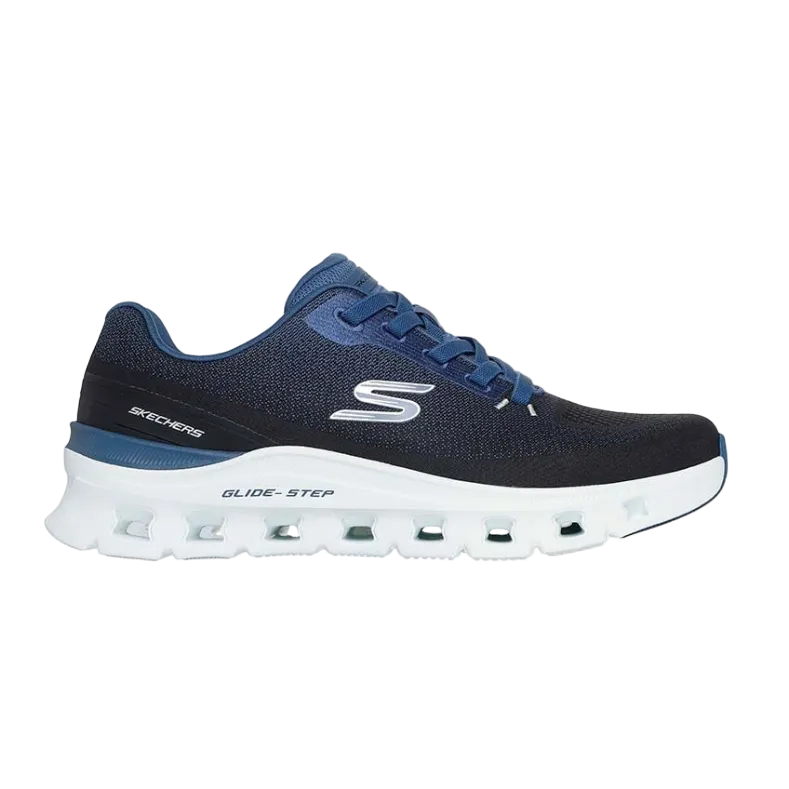 Skechers men's black and blue trainer