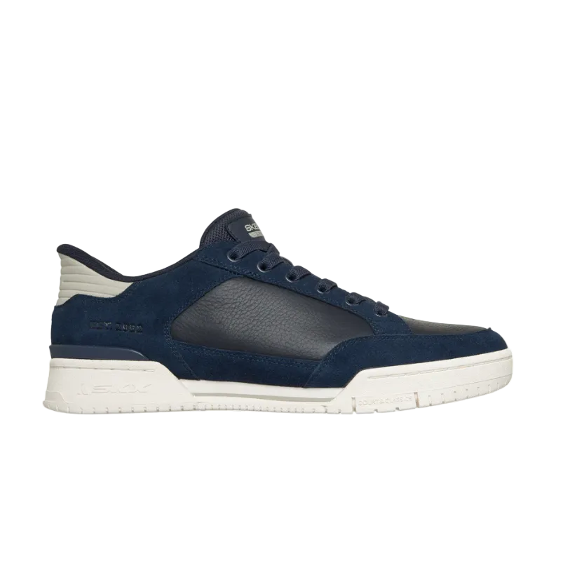 Skechers men's navy slip-on trainer