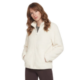Skechers Womens Jacket Skech-Sherpa Off White