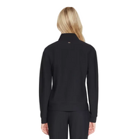 Skechers Womens 1/4 Zip Go Luxe Rib Black