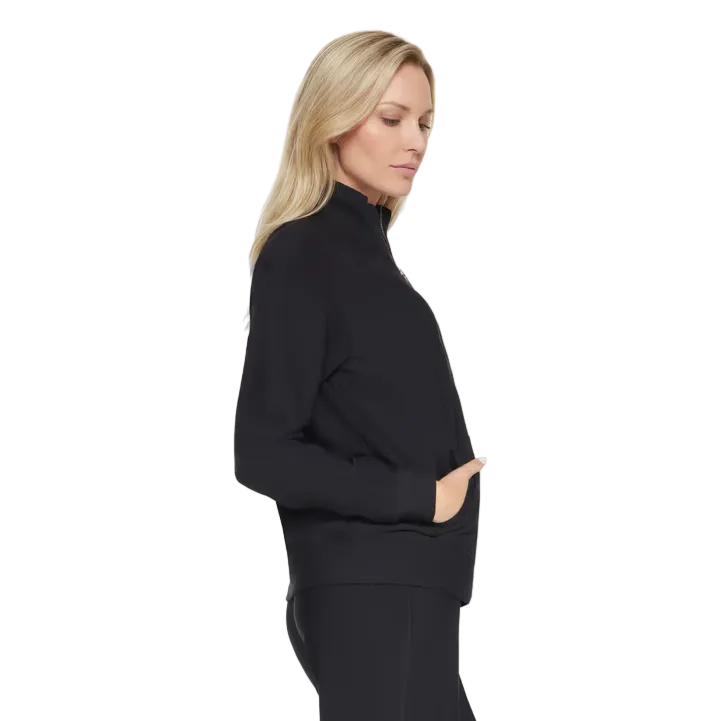 Skechers Womens 1/4 Zip Go Luxe Rib Black