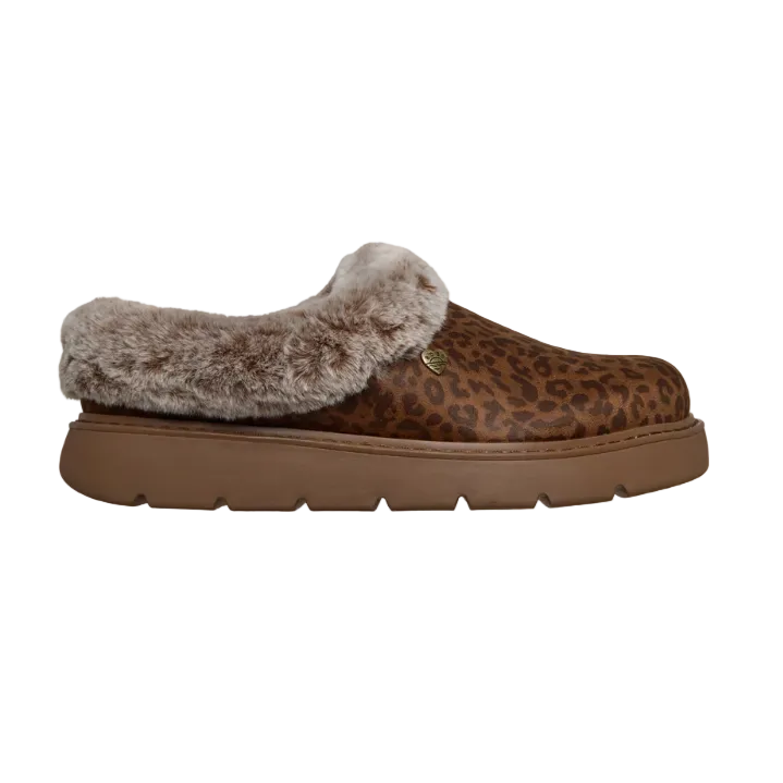 Skechers Womens Slipper BOBS Keepsakes Lite - Cozy Blend Leopard