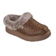 Skechers Womens Slipper BOBS Keepsakes Lite - Cozy Blend Leopard