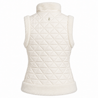 Skechers Womens Gilet Cozy Fit Dimaond Off White