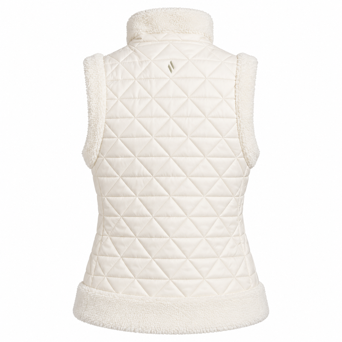 Skechers Womens Gilet Cozy Fit Dimaond Off White