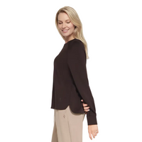 Skechers Womens Crewneck Skechluxe Elevate Brown