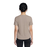 Skechers Womens Tee Go Walk Luxe Rib Taupe