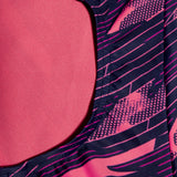 Speedo HyperBoom Medalist girls' navy and pink swimsuit