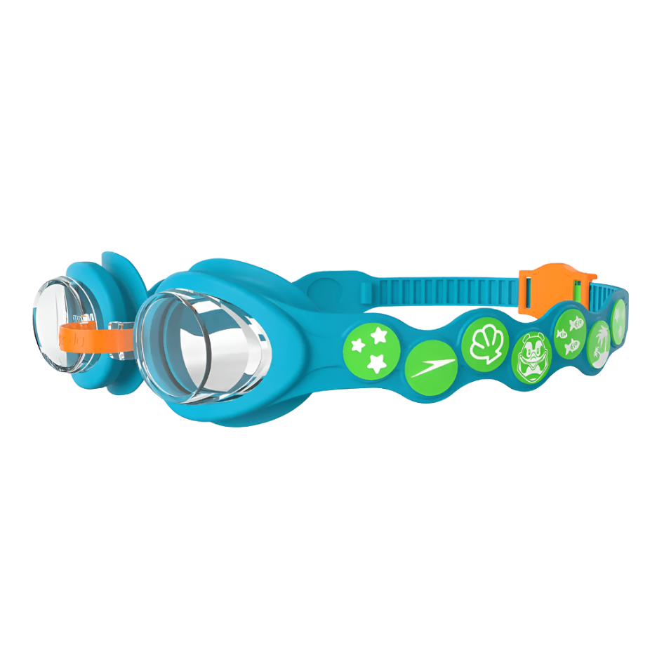 Speedo Spot infant blue and green swimming goggles