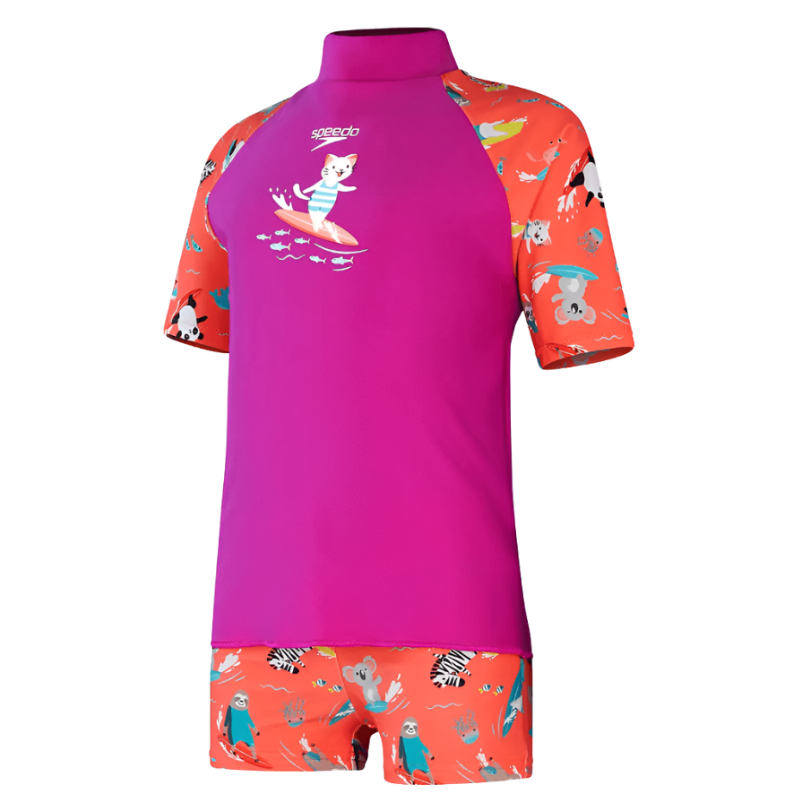 Speedo rash guard short sleeve deals